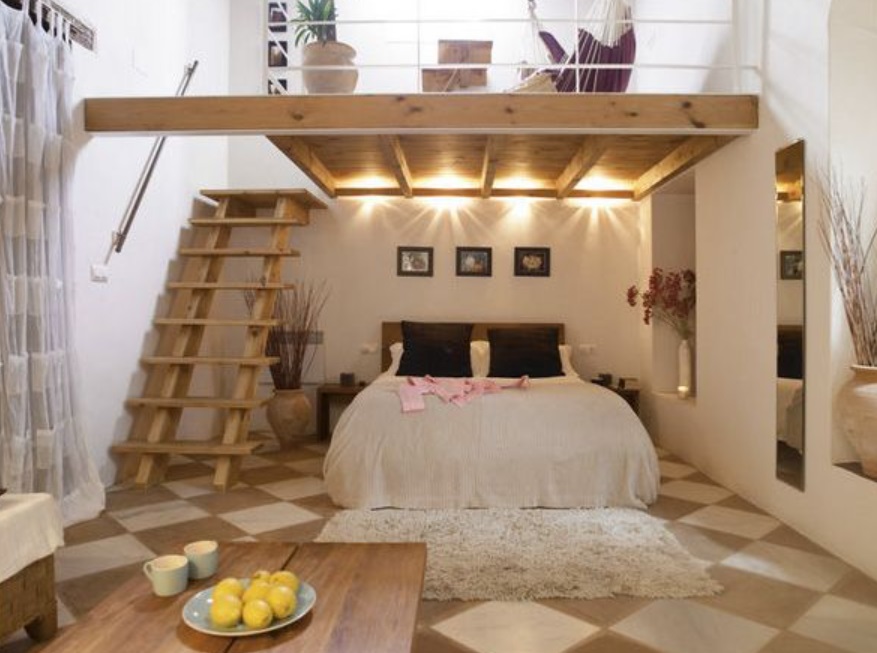Mezzanine Interior design and decoration ideas for small home
