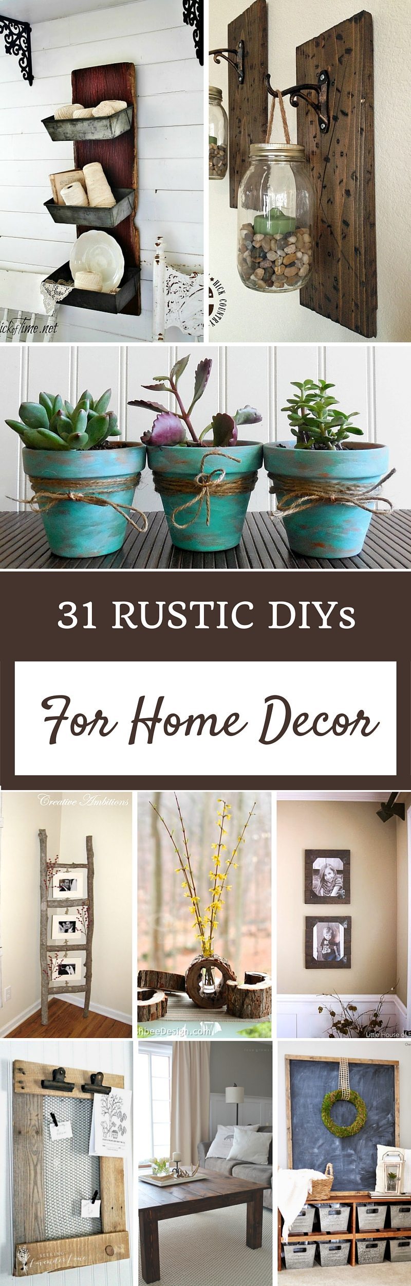 31 Rustic DIY Home Decor Projects | Refresh Restyle