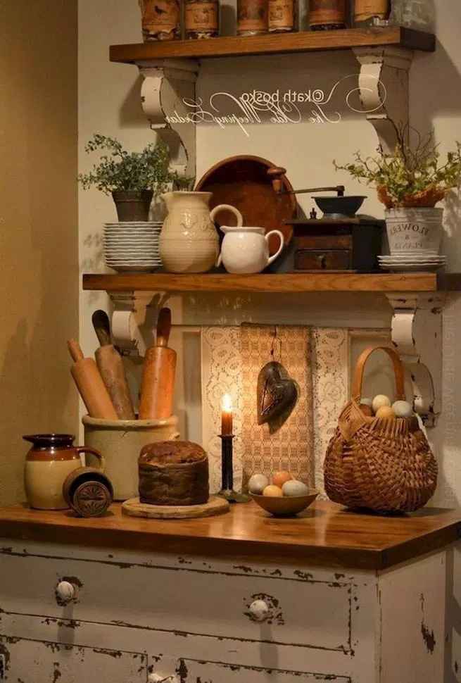 13+ Elegant Rustic Shelving Ideas For Your Kitchen - Fresh4Home