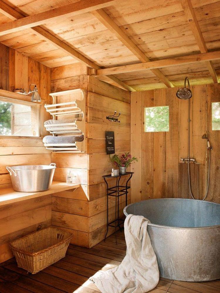 38 Beautiful Design of Rustic Bathroom Ideas
