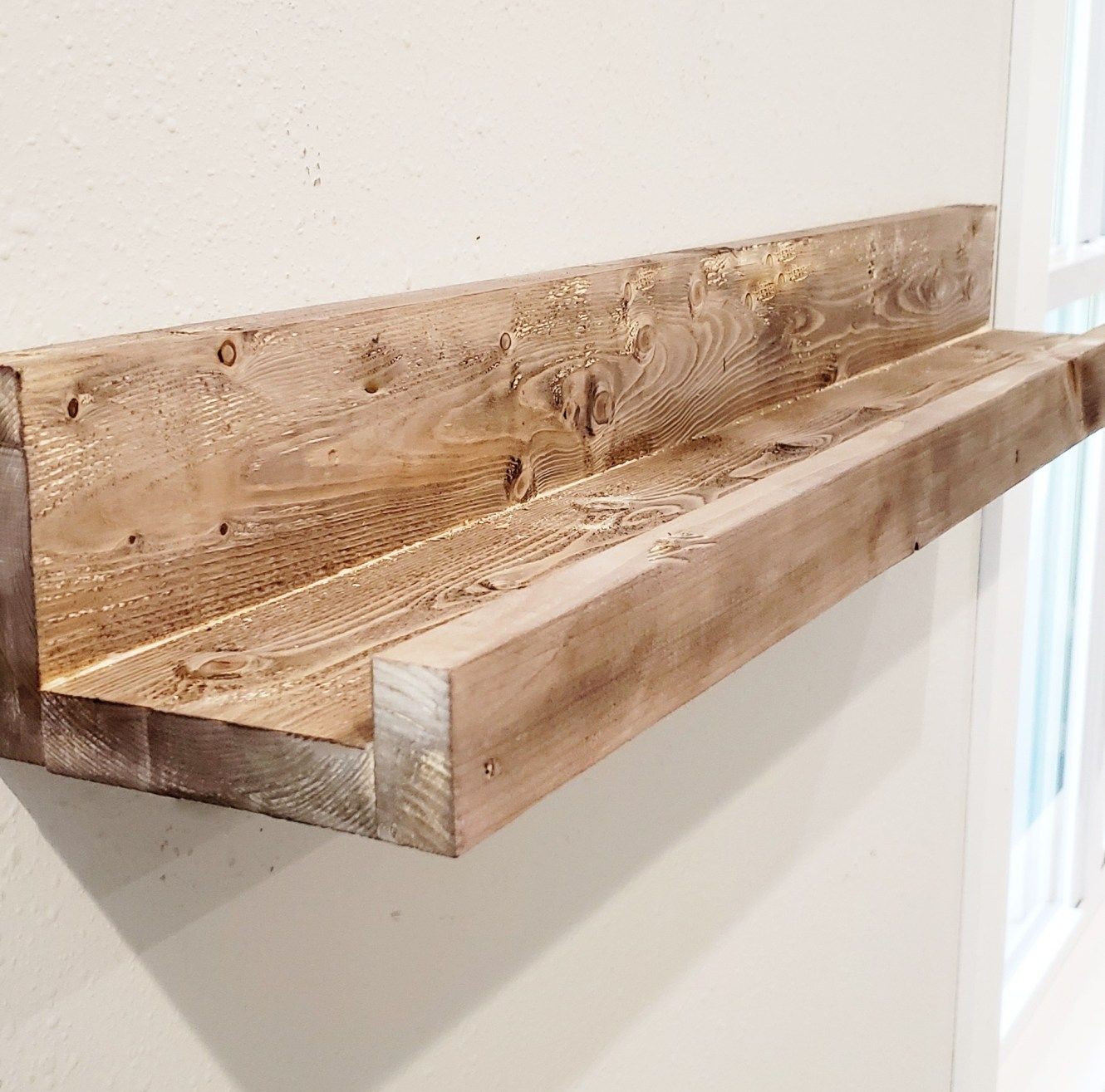 DIY Rustic Shelves - Simply Mrs. T | Rustic diy, Farmhouse shelves diy