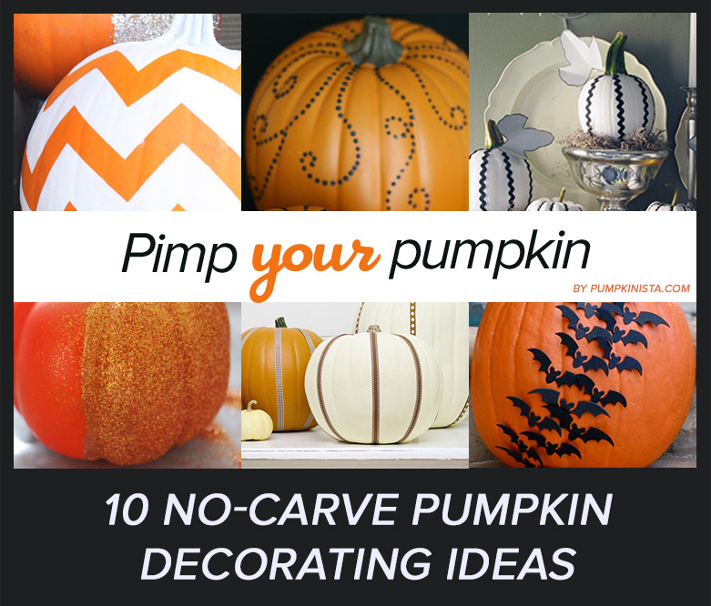 10 no carve easy quick pumpkin decorating ideas