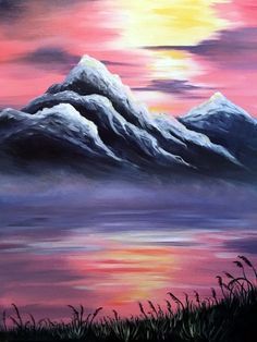 acrylic easy landscape painting ideas