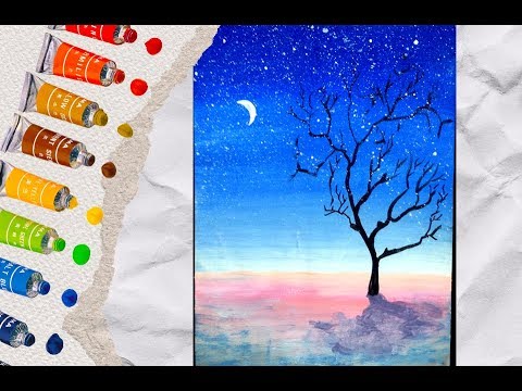 acrylic painting tutorial for beginners step by step easy