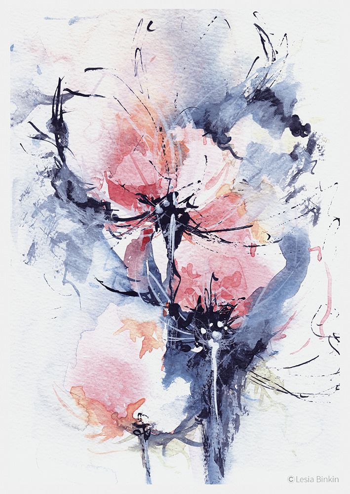 art watercolor abstract painting