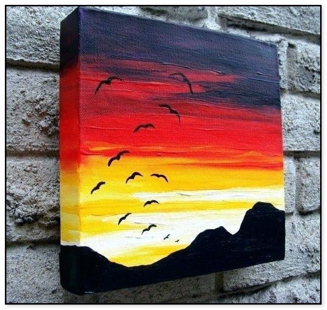 beginner easy acrylic canvas painting beginner easy painting ideas