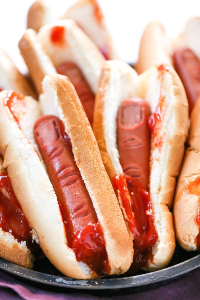 how to cook delicious bloody severed fingers hot dogs with ketchup halloween