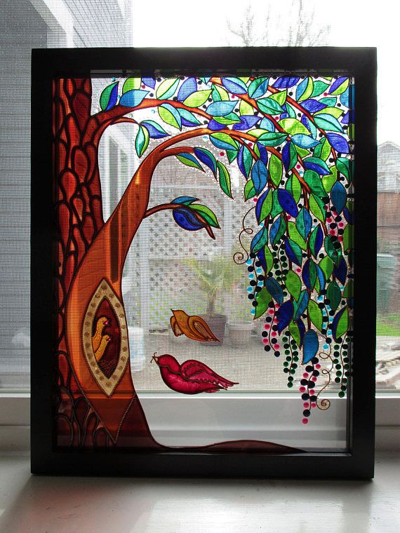 modern art glass painting designs images