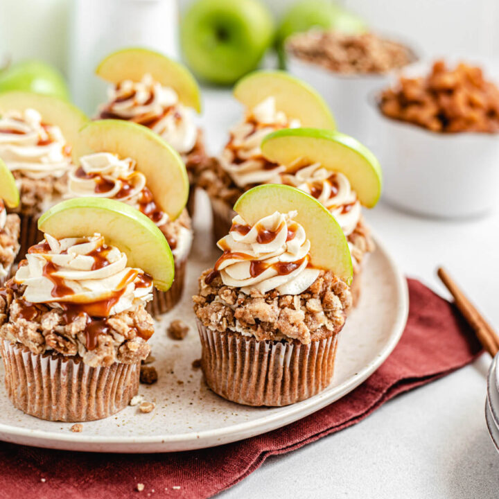 recipe yummy toffee apple crumble cupcakes