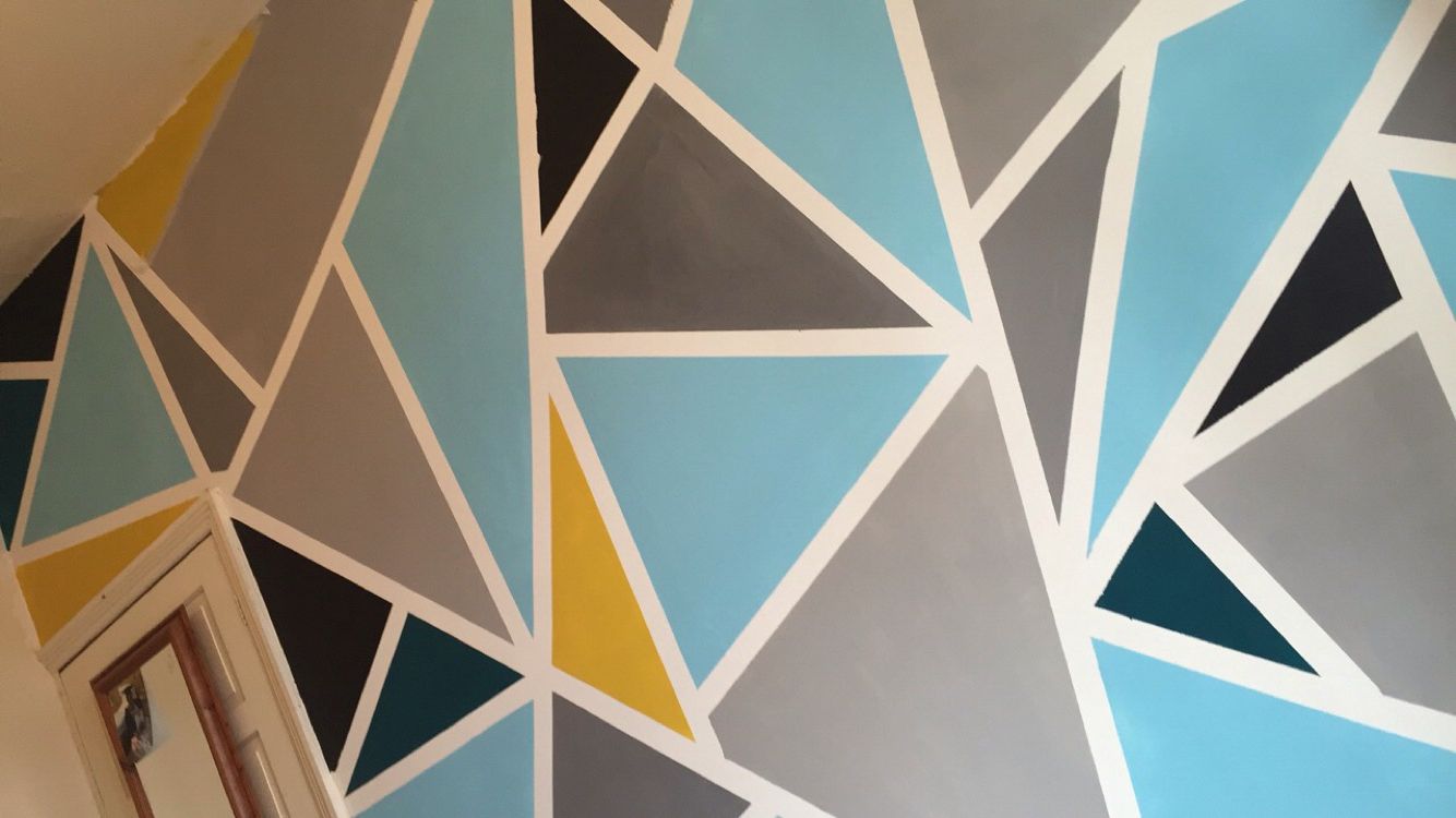 wall painting using tape