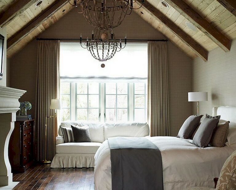 40 Amazing Rustic Farmhouse Master Bedroom Design Decor Ideas 36