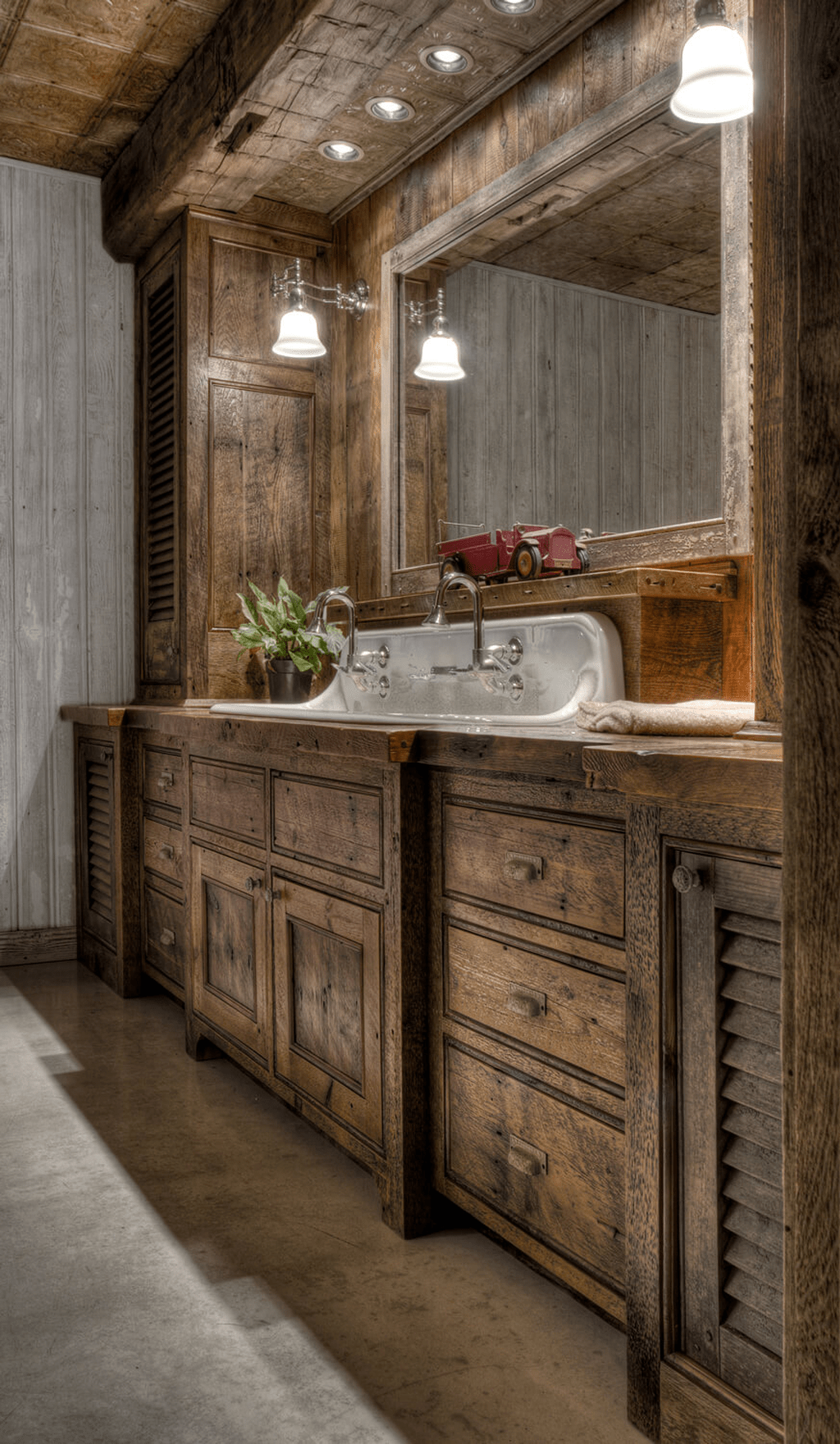37 Amazing Rustic Barn Bathroom Decor Ideas - MAGZHOUSE