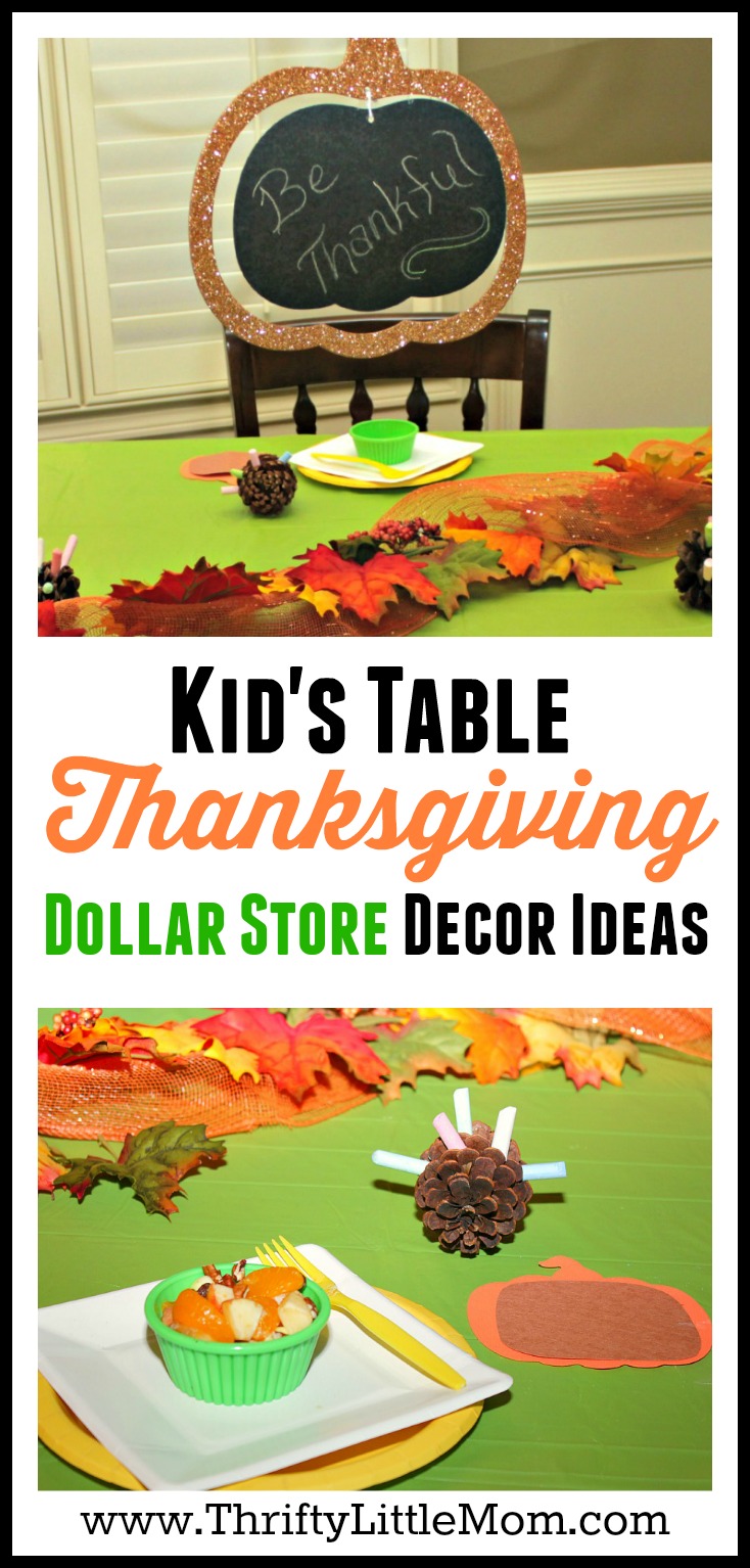 Thanksgiving Dollar Store Table Decor » Thrifty Little Mom