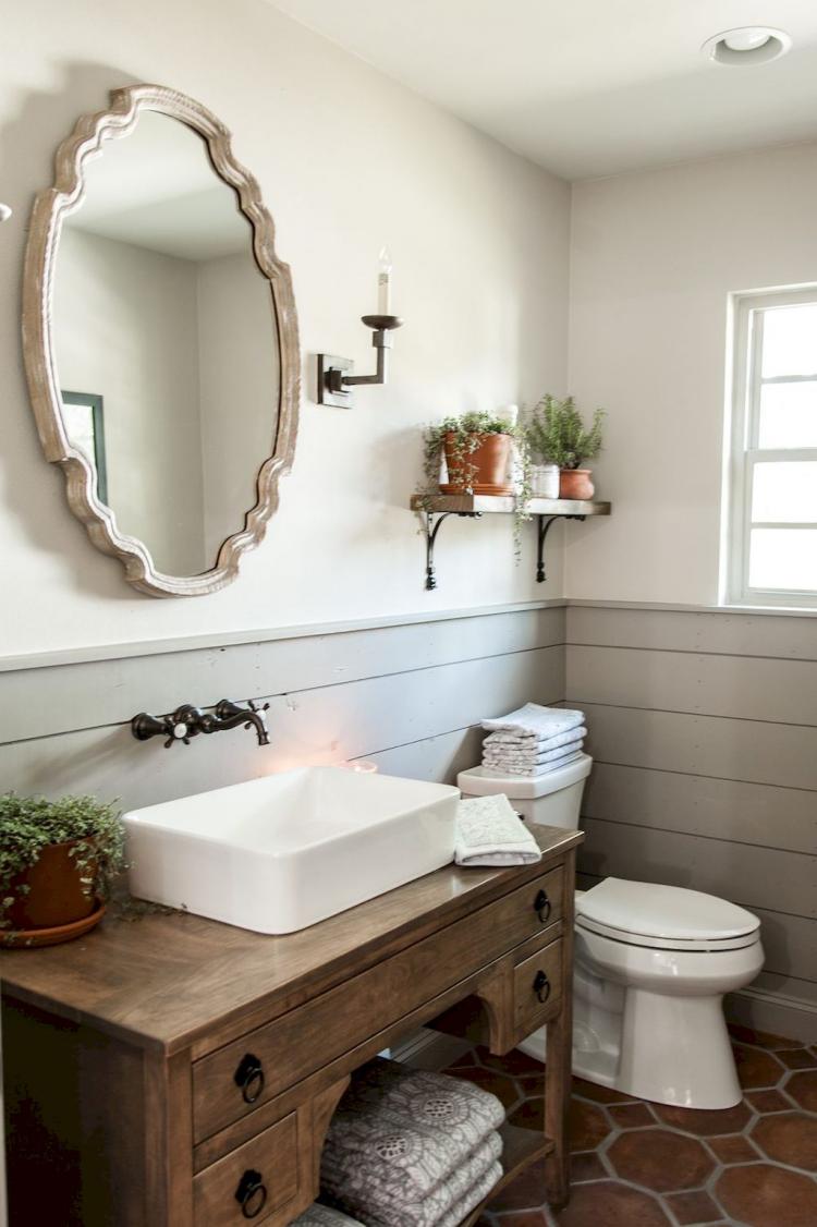 70+ Modern Farmhouse Bathroom Decor Ideas