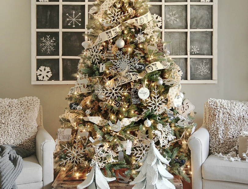 rustic christmas trees snowflakes 1541184045